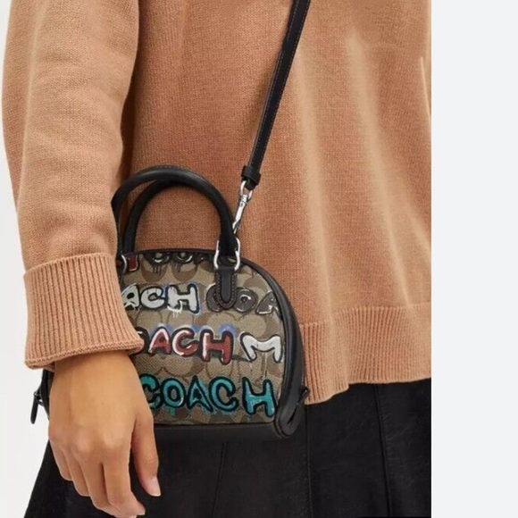 Rare🔥Coach X Mint + Serf Sydney Satchel In Signature Canvas CM095 graffiti bag - Picture 16 of 16